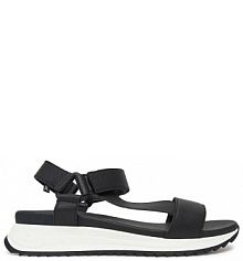 Sandały na obcasie Rieker czarne