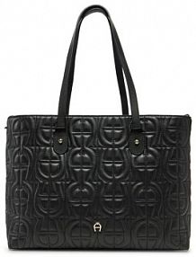 Torebka shopperka Aigner czarna