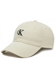 Czapka z daszkiem Calvin Klein Jeans biała damska