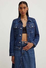 Kurtka jeansowe Diesel  granatowa damska A09970.09I27