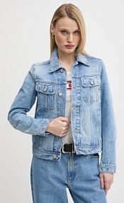 Kurtka jeansowe Diesel  niebieska damska A09970.09I29