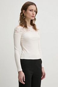 Longsleeve Morgan  beżowy damski THEODOR