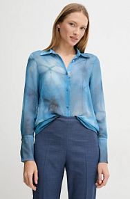 Koszula z długim rękawem Sandro Ferrone  niebieska S32XBEMACEY