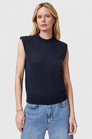Top AllSaints  granatowy damski W016KC