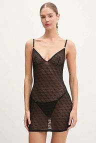 Piżama Guess  czarna damska O5RX02.KCLB0