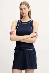 Piżama Lacoste  granatowa damska 4F8400