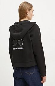 Bluza rozpinana Karl Lagerfeld  czarna damska A1W20078