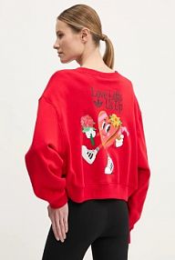 Bluza przez głowę adidas Originals  czerwona JN6974