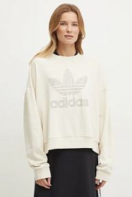 Bluza przez głowę adidas Originals  beżowa JC8329