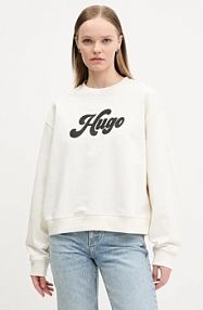Bluza przez głowę HUGO  beżowa 50541169