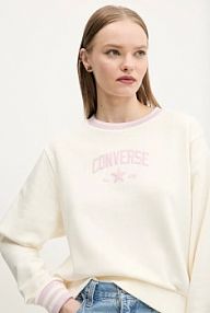 Bluza przez głowę Converse  beżowa 10028564.A01
