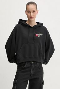 Bluza przez głowę Converse  czarna 10028309.A02