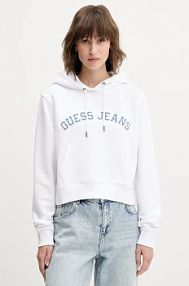Bluza przez głowę Guess Jeans  biała W5GQ22.K68I4