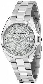 Zegarek Karl Lagerfeld  srebrny damski R0553101509