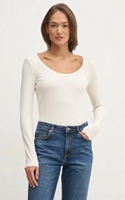 Longsleeve Sisley  beżowy damski 3UUKL106X