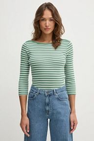 Longsleeve United Colors of Benetton  zielony damski 30YSD109W