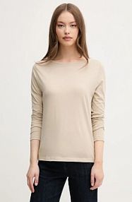 Longsleeve United Colors of Benetton  beżowy damski 3096D109E