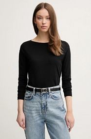 Longsleeve United Colors of Benetton  czarny damski 3096D109E