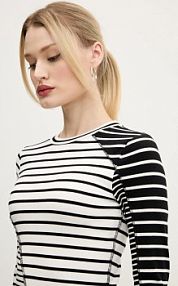 Longsleeve Desigual  biały damski 25SWTK92