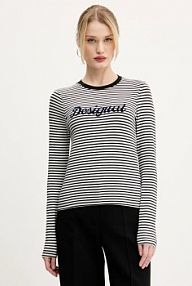Longsleeve Desigual  czarny damski 25SWTK85