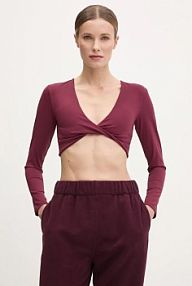 Longsleeve JOYINME  bordowy damski Top.Luna.Twis
