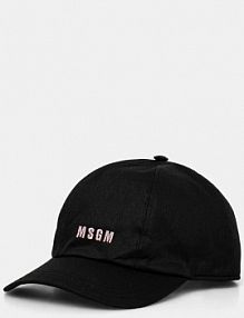 Czapka z daszkiem MSGM  czarna damska 3541MDL06.237