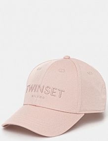 Czapka z daszkiem Twinset  różowa damska 251TO5450