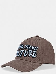 Czapka z daszkiem Versace Jeans Couture  brązowa damska 78HAZK61.ZG37