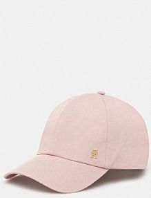 Czapka z daszkiem Tommy Hilfiger  różowa damska AW0AW17138