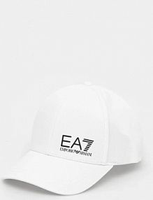 Czapka z daszkiem EA7 Emporio Armani  biała damska AF11989.7X000