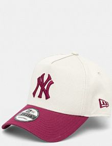 Czapka z daszkiem new era  beżowa damska 60595241