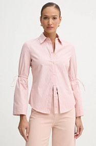 Koszula z długim rękawem pinko  różowa 104842.A2FH