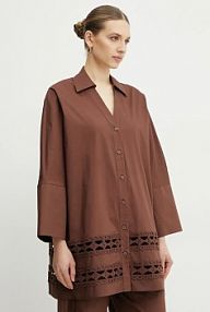 Koszula Twinset  brązowa damska 251LB2KBB