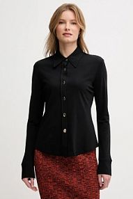 Koszula z długim rękawem Sisley  czarna 5FNTLQ08K