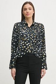 Koszula z długim rękawem Sisley  czarna 5V2SLQ025