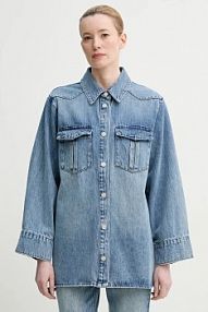 Koszula jeansowa Gestuz  niebieska 10909943