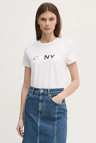 T-shirt DKNY  biały damski P4KHAWNA