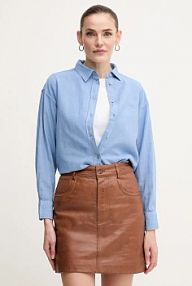 Koszula z długim rękawem Pepe Jeans  niebieska PL304993