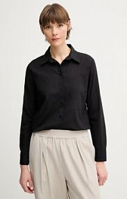 Koszula z długim rękawem United Colors of Benetton  czarna 5WPQDQ0AX