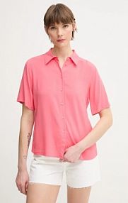 Koszula z krótkim rękawem United Colors of Benetton  różowa 5WPWDQ0B1