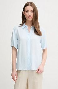 Koszula z krótkim rękawem United Colors of Benetton  niebieska 5WPWDQ0B1