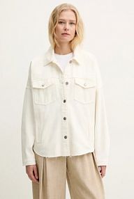 Kurtka jeansowe Liu Jo  beżowa damska UA5165.DS069