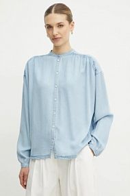 Koszula jeansowa Boss Orange  niebieska 50538356