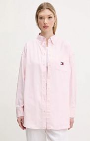 Koszula z długim rękawem Tommy Jeans  różowa DW0DW20289