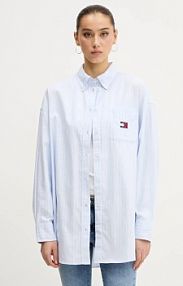 Koszula z długim rękawem Tommy Jeans  niebieska DW0DW20289