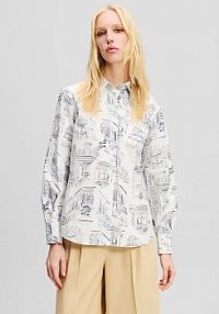 Koszula z długim rękawem Karl Lagerfeld  biała A2W11023