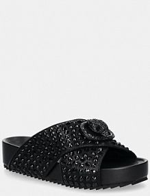 Klapki Kurt Geiger London  czarne damskie 3973109609.BL
