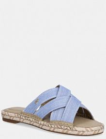 Klapki eleganckie Tommy Hilfiger  niebieskie FW0FW08501