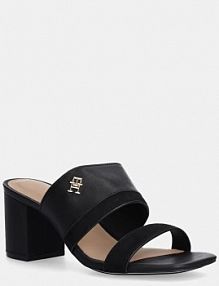 Klapki eleganckie Tommy Hilfiger  czarne FW0FW08530