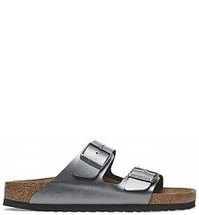 Klapki Birkenstock  srebrne damskie 1029233